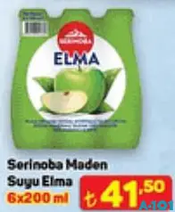 SERİNOBA MADEN SUYU ELMA 6X200 ML SERİNOBA MADEN SUYU ELMA 6X200 ML